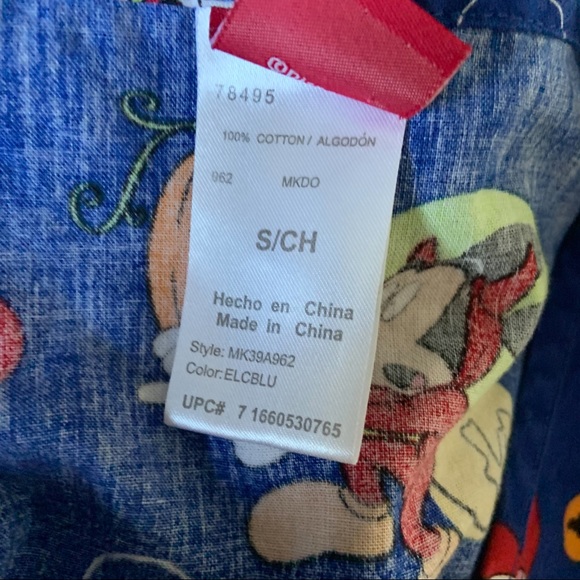 Disney Happy Halloween Minnie Mickey Mouse Pumpkins Bats Cotton Nurse Scrub Top - Picture 7 of 9